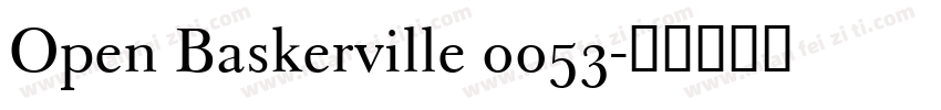 Open Baskerville 0053字体转换